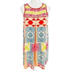 Kavita Bhartia sleeveless shift style dress with soft pleats size MP.